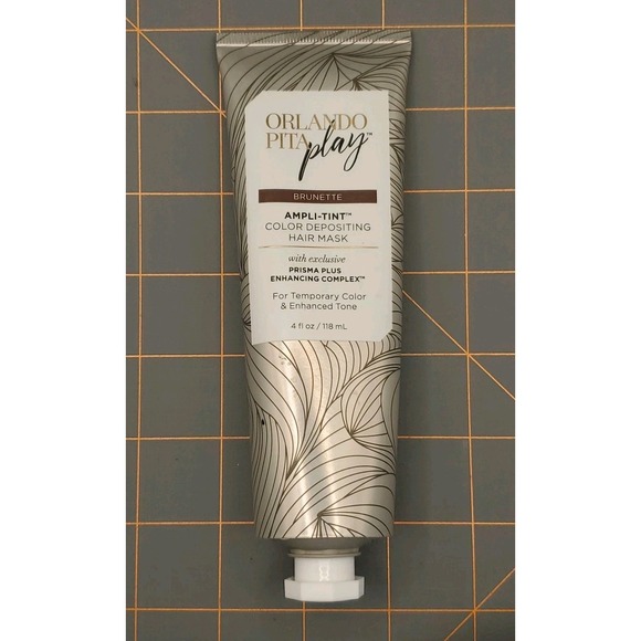 Orlando Pita‎ Play Brunette Ampli-Tint Color Depositing Hair Mask 4 Fl Oz - Picture 2 of 3